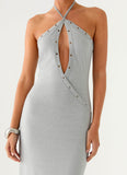 Off The Bass Maxi Dress Grey
