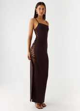 Hartwell Maxi Dress Chocolate