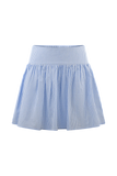Gretel Hem Mini Skirt Blue Pinstripe