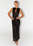 Kore Sequin Maxi Dress Black