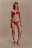 Tyler Bikini Top With Hardware Red