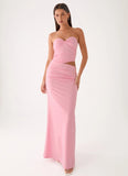 Carella Strapless Maxi Dress Pink