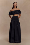 Autumn Maxi Skirt Black