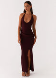 Lucky You Knit Maxi Dress Mulberry