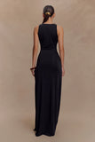 Kaiden Slinky Beaded Maxi Dress Black