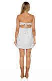 Berrie Blue Strapless Mini Dress