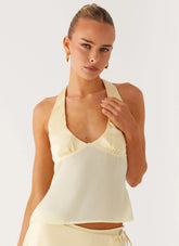 Pollie Halter Top Yellow