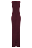 Magnolia Sleeveless Diamante Maxi Dress Wine