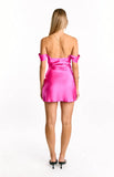 Zoella Hot Pink Off The Shoulder Mini Dress