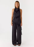 Emilee Cowl Top Black