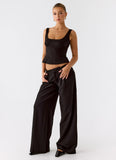 Samuel Low Rise Suiting Pants Black