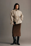Alden Short Trench Jacket Pebble
