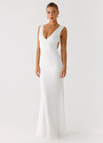Cherry Sky Maxi Dress White