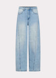 Timeless Wide Leg Jeans Bleached Blue