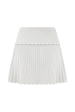 Indy Pointelle Knit Mini Skirt Ivory