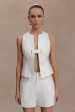 Aldea Cotton Sleeveless Top White