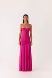 Viene Corset Maxi Dress Fuchsia