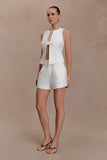 Aldea Cotton Sleeveless Top White