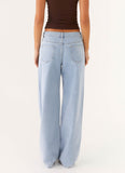 Keanna Low Rise Denim Jeans Sky