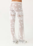 Bosten Low Rise Pants White