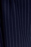 Jacqueline Pleated Wide Leg Pants Navy Pinstripe