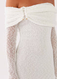 Pollyanna Knit Hardware Maxi Dress Ivory