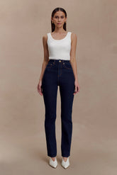 Janessa Skinny Denim Jeans Indigo Blue