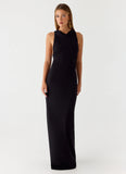 Hidden Agenda Maxi Dress Black