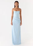 Kalila Corset Maxi Dress Blue