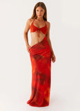 Elixis Maxi Dress Scarlet Blur