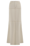 Loretta Denim Maxi Skirt Ecru
