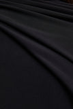 Seema Black High Neck Jumpsuit With Cape