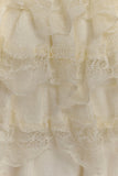 Margaret Lace Ruffle Mini Skort Cream