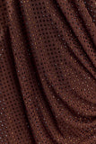 Bakari Diamante Cape Maxi Dress Chocolate