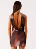 Larson Mini Dress Black Gradient