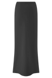 Eris Scuba Jersey Maxi Skirt Black
