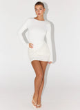 Overprotected Sequin Mini Dress White