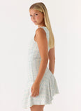 Summer Delight Mini Dress Vintage Stripe