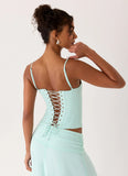 Tayana Corset Top Pistachio
