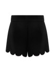 Judith Scallop Shorts Black