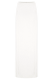 Alma High Waist Maxi Skirt White
