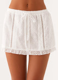 Kaya Mini Skirt White