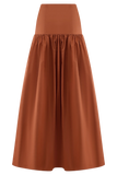 Autumn Maxi Skirt Burnt Orange