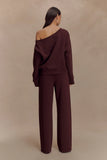August Straight Leg Jogger Chocolate