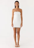 Rhiellie Strapless Mini Dress White
