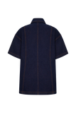 Maya Oversized Denim Shirt Indigo Blue