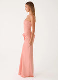 Adara Corset Maxi Dress Peach