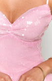 Honey Pink Sequin Mini Dress