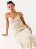 Truly Mine Maxi Dress Yellow