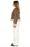 Cloud Brown Aviator Jacket